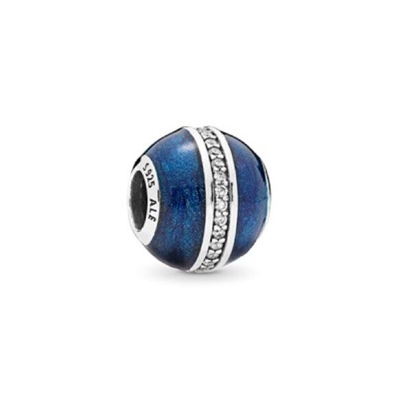 Pandora Orbit Charm midnight blue enamel charm - Picture 1 of 3